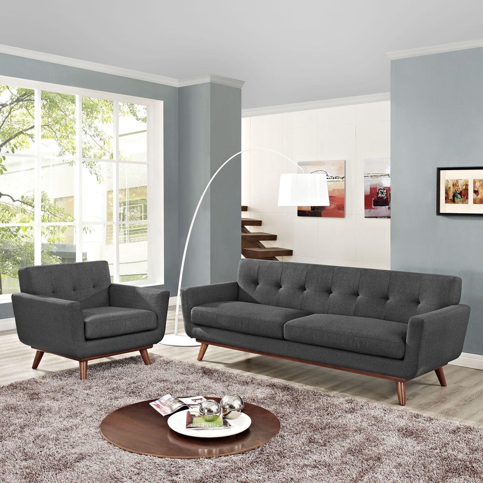 Modway Engage Armchair and Sofa - Set of 2 | Sofas | 