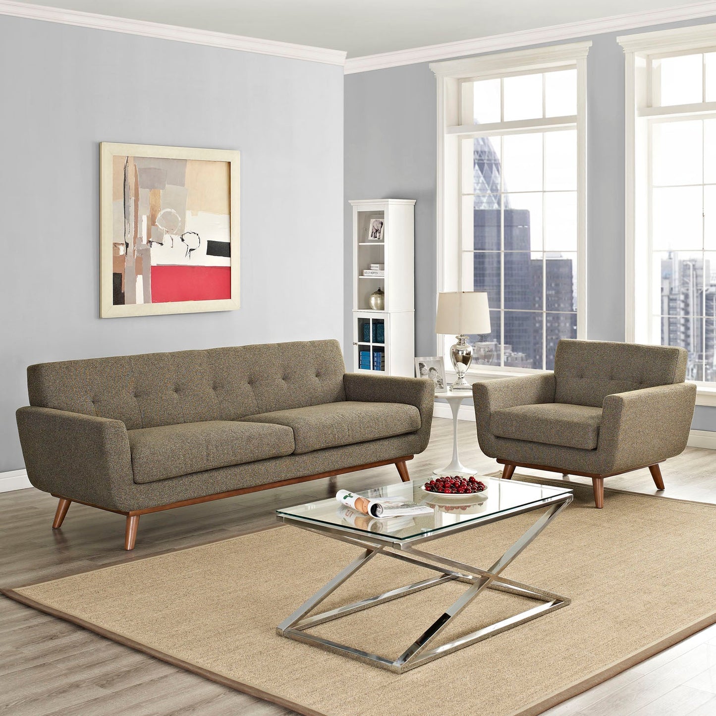 Modway Engage Armchair and Sofa - Set of 2 | Sofas | 