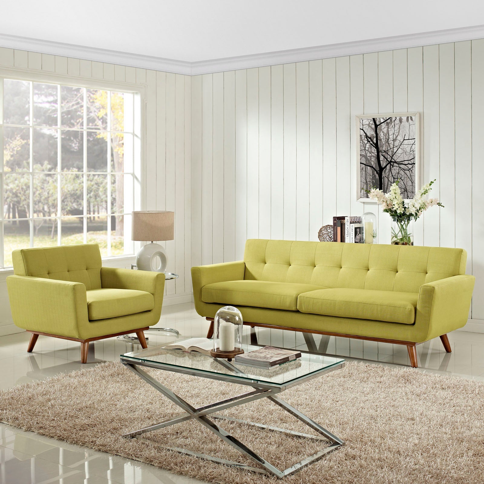 Modway Engage Armchair and Sofa - Set of 2 | Sofas | 