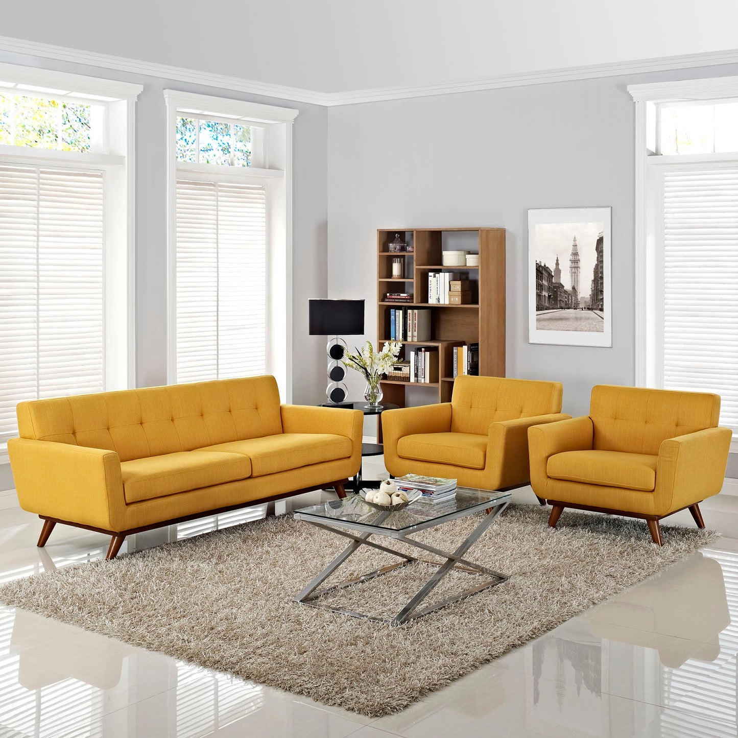 Modway Engage Armchairs and Sofa - Set of 3 | Sofas | 