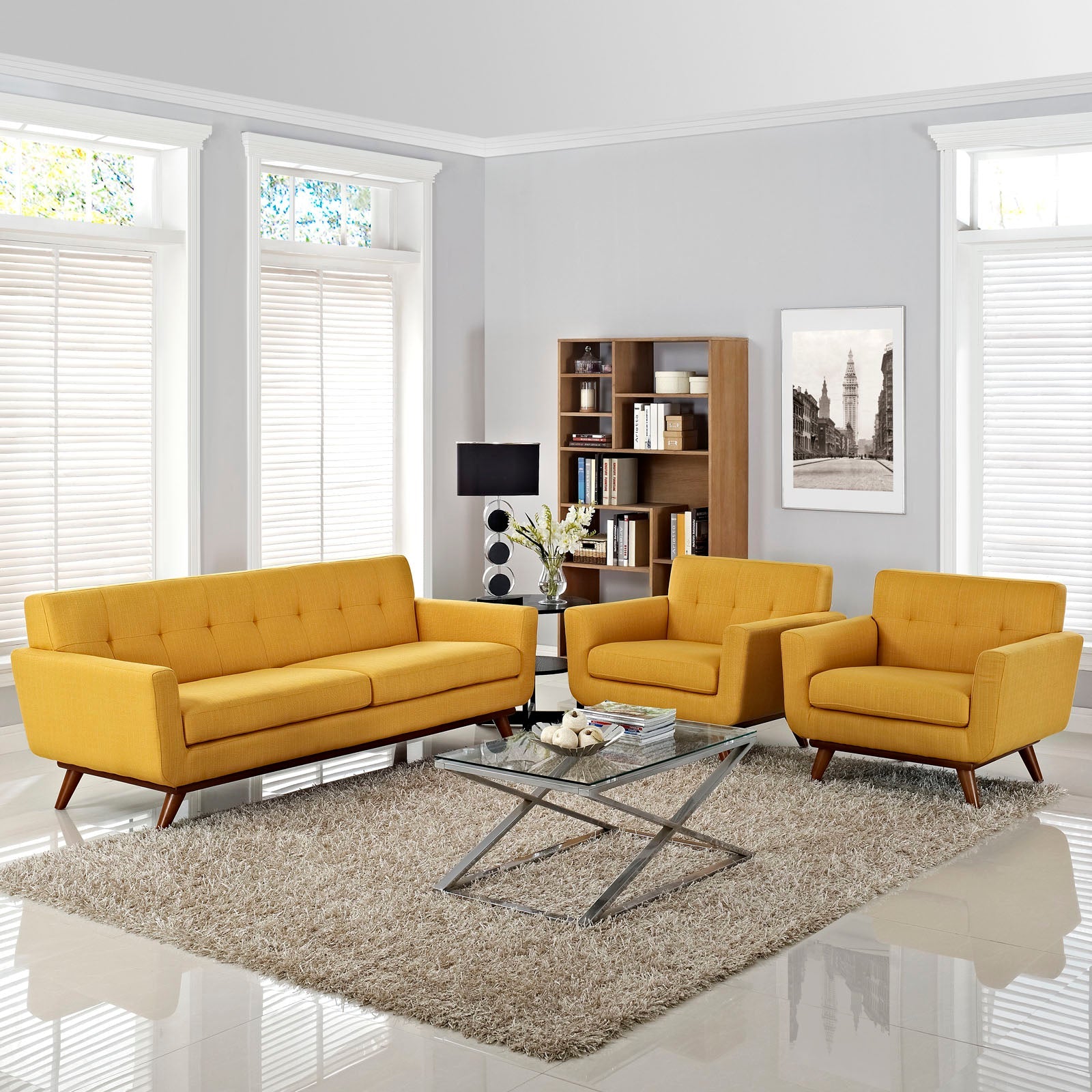 Modway Engage Armchairs and Sofa - Set of 3 | Sofas | 