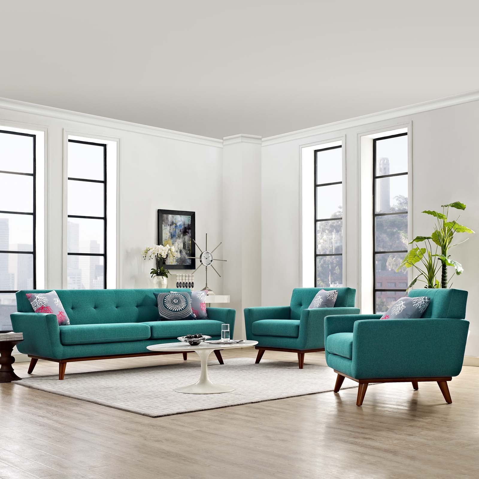 Modway Engage Armchairs and Sofa - Set of 3 | Sofas | 