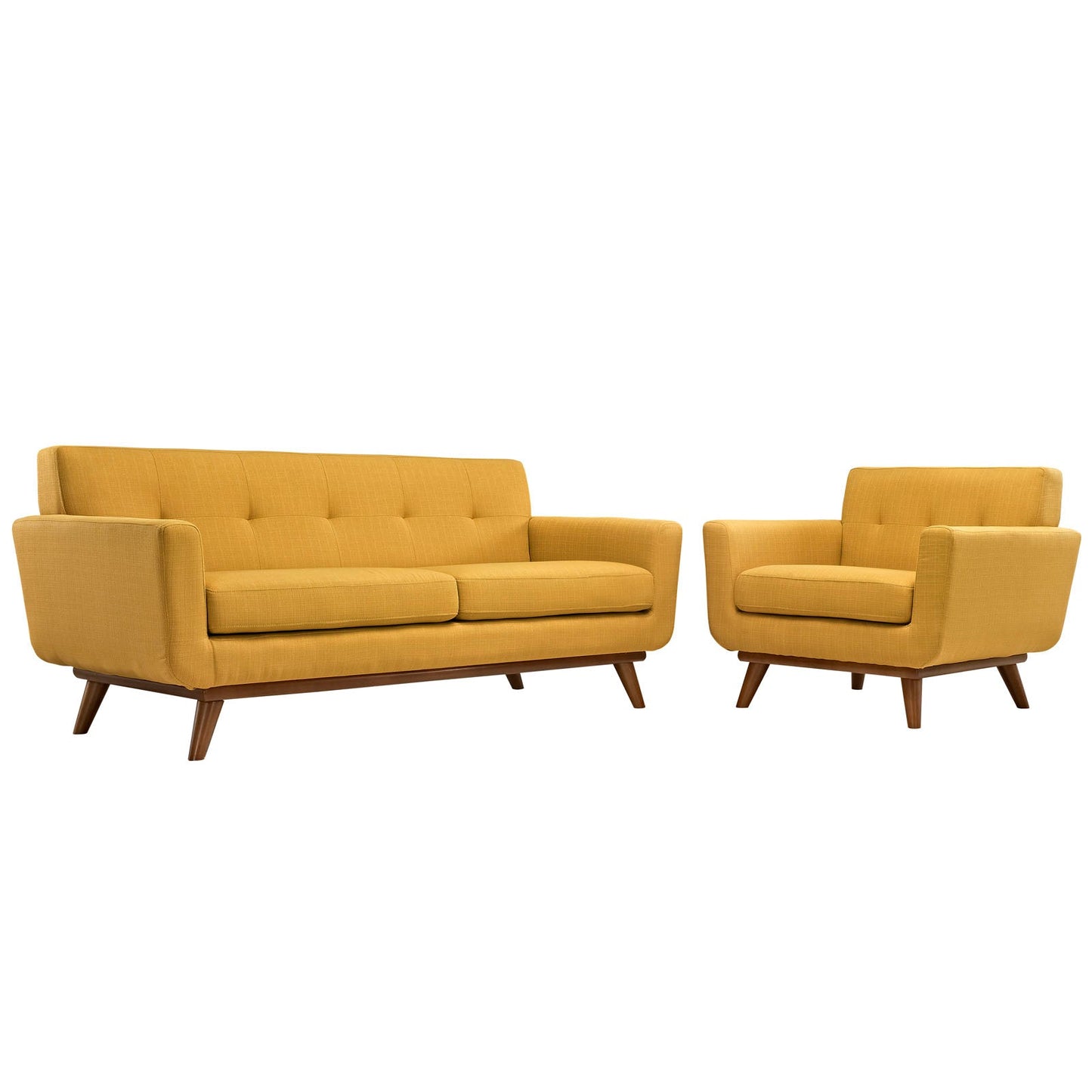 Modway Engage Armchair and Loveseat - Set of 2 - EEI-1346 | Sofa Set | 