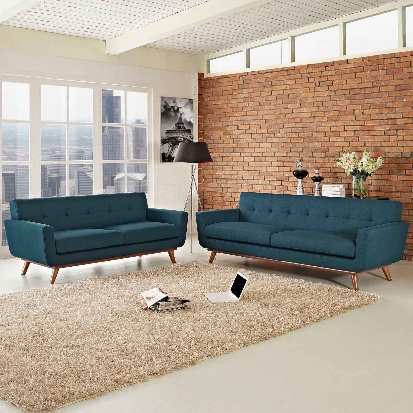 Modway Engage Loveseat and Sofa - Set of 2 - EEI-1348 | Loveseats | 