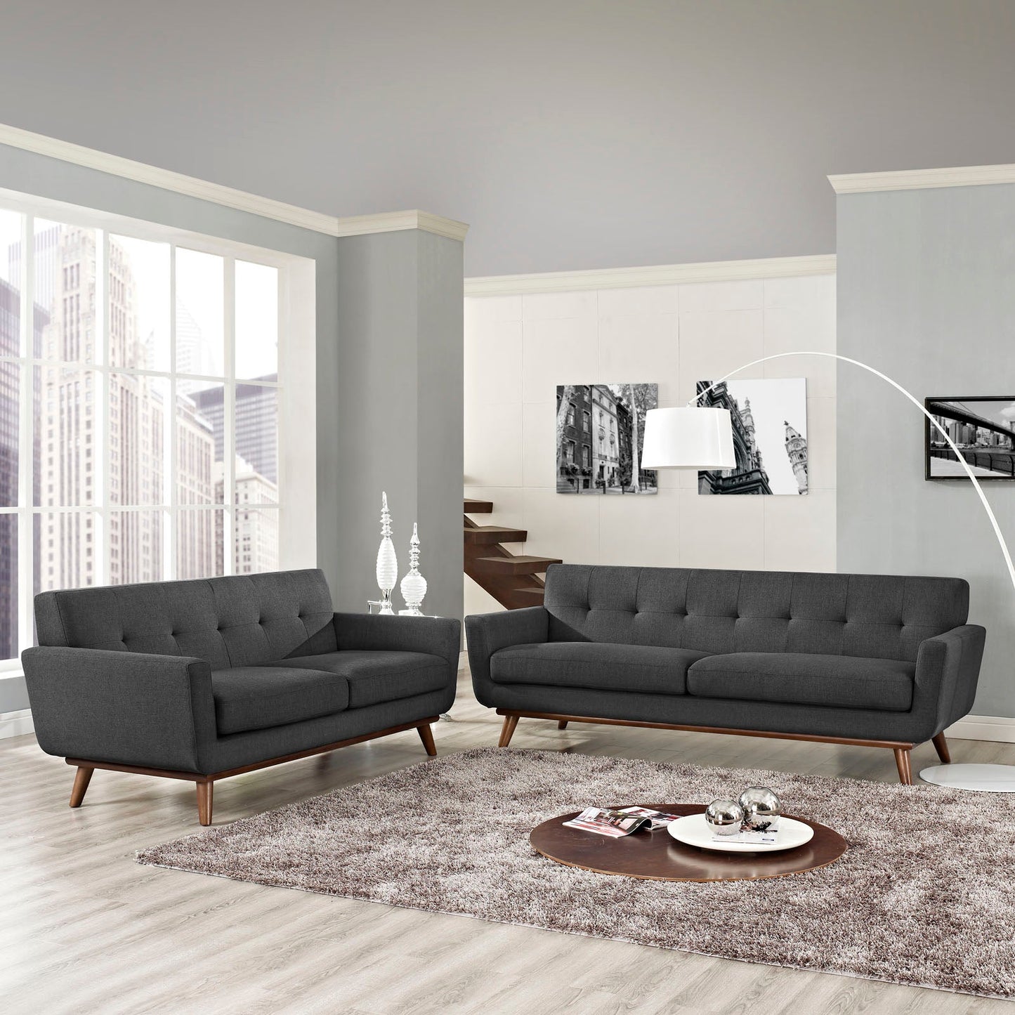 Modway Engage Loveseat and Sofa - Set of 2 - EEI-1348 | Loveseats | 