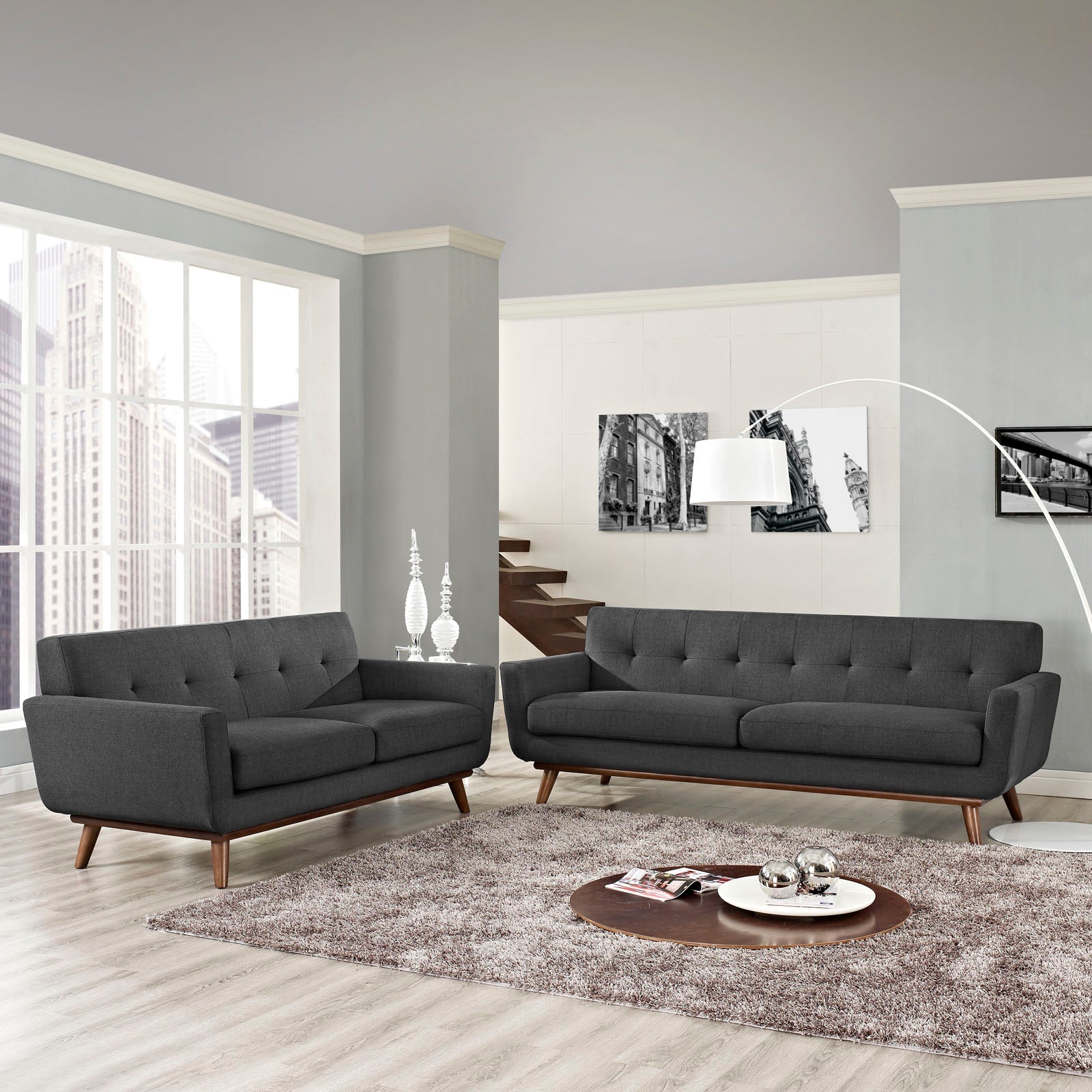 Modway Engage Loveseat and Sofa - Set of 2 - EEI-1348 | Loveseats | 