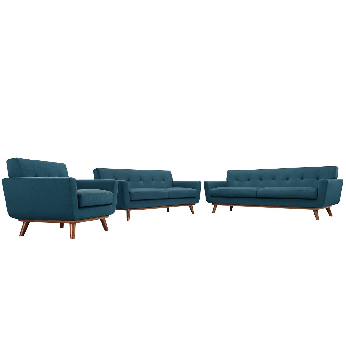 Modway Engage Sofa Loveseat and Armchair - Set of 3 - EEI-1349 | Sofa Set | 