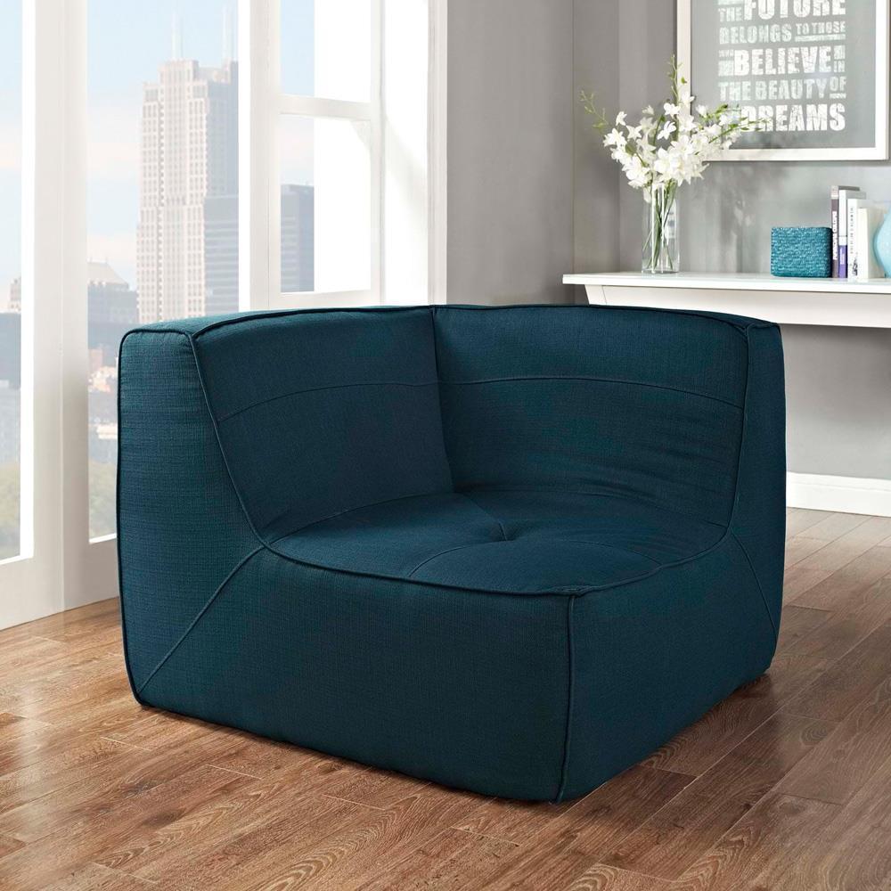 Modway Align Upholstered Corner Sofa - Azure