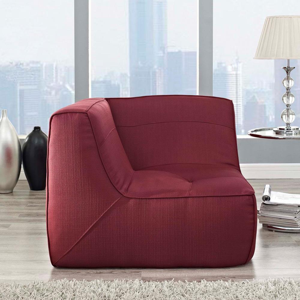 Modway Align Upholstered Corner Sofa - Berry