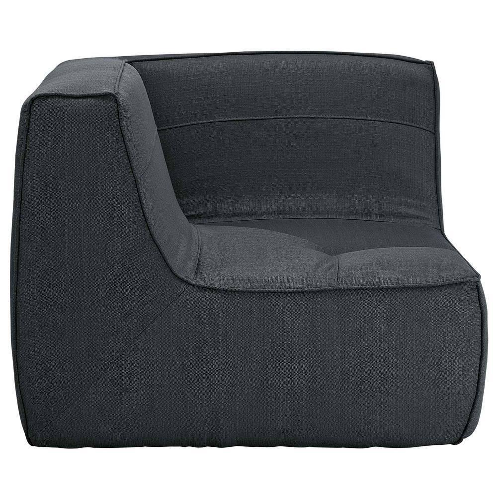 Modway Align Upholstered Corner Sofa - Charcoal