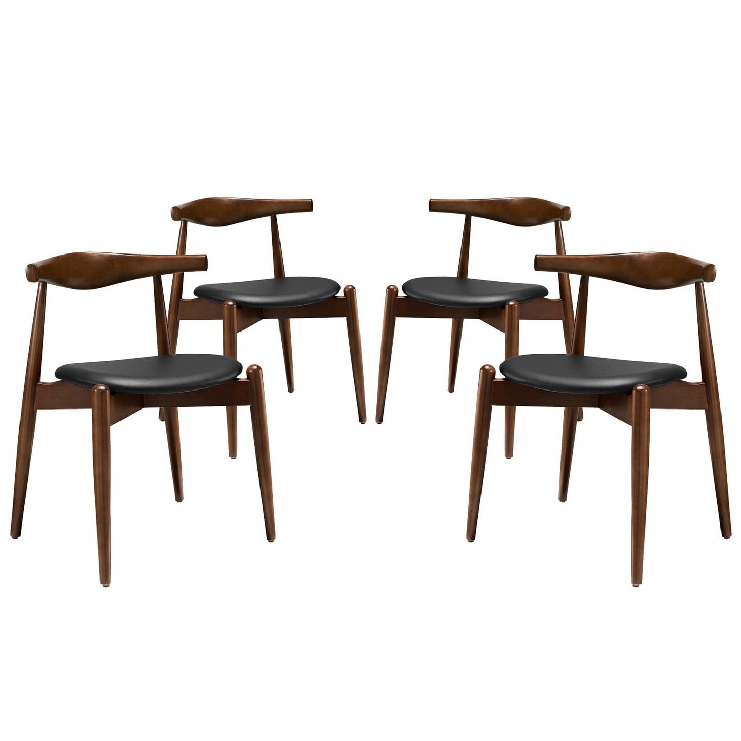 Modway Stalwart Dining Side Chairs - Set of 4 | Dining Chairs | Modishstore-7