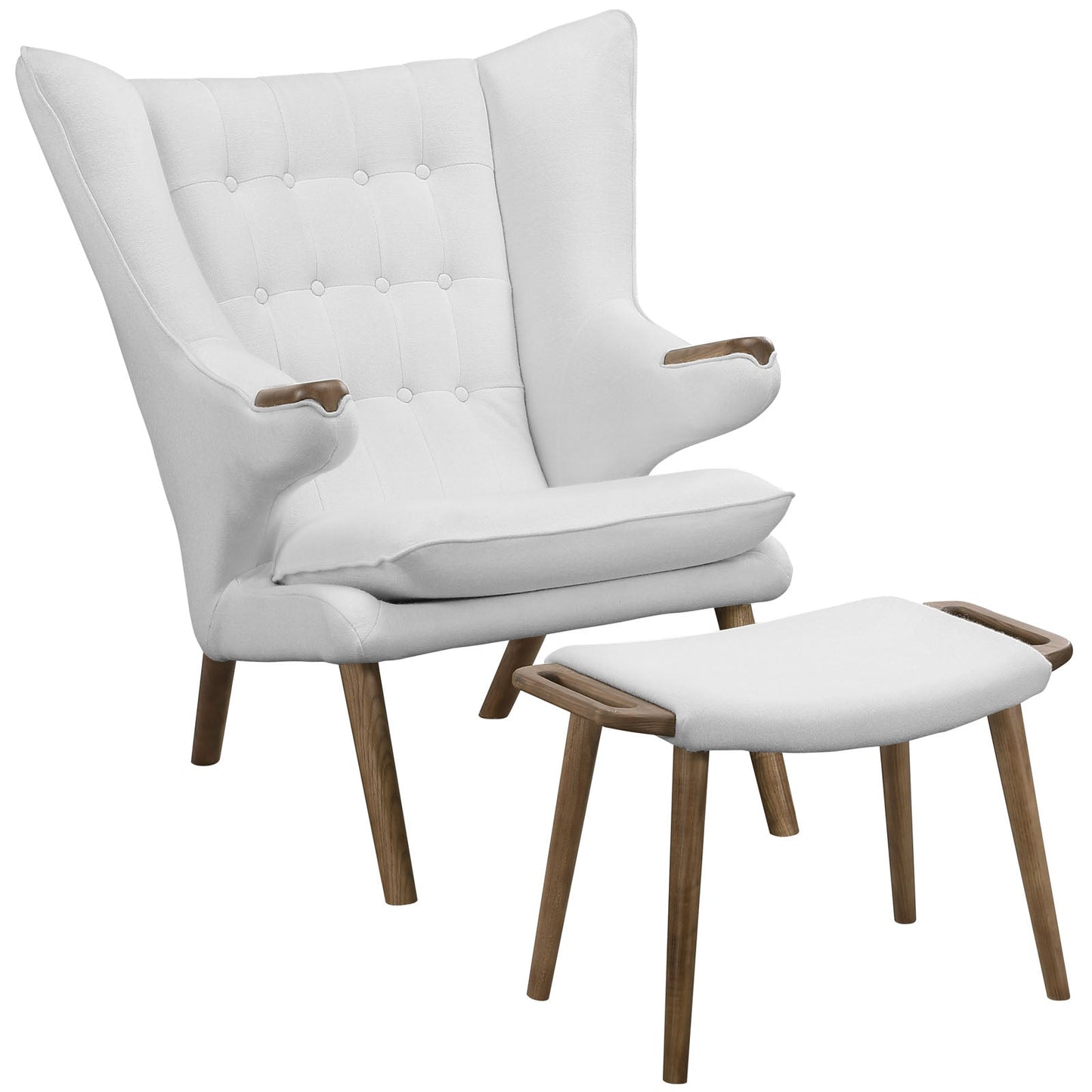 Bear Lounge Chair and Ottoman By Modway - EEI-1444 | Lounge Chairs - 2