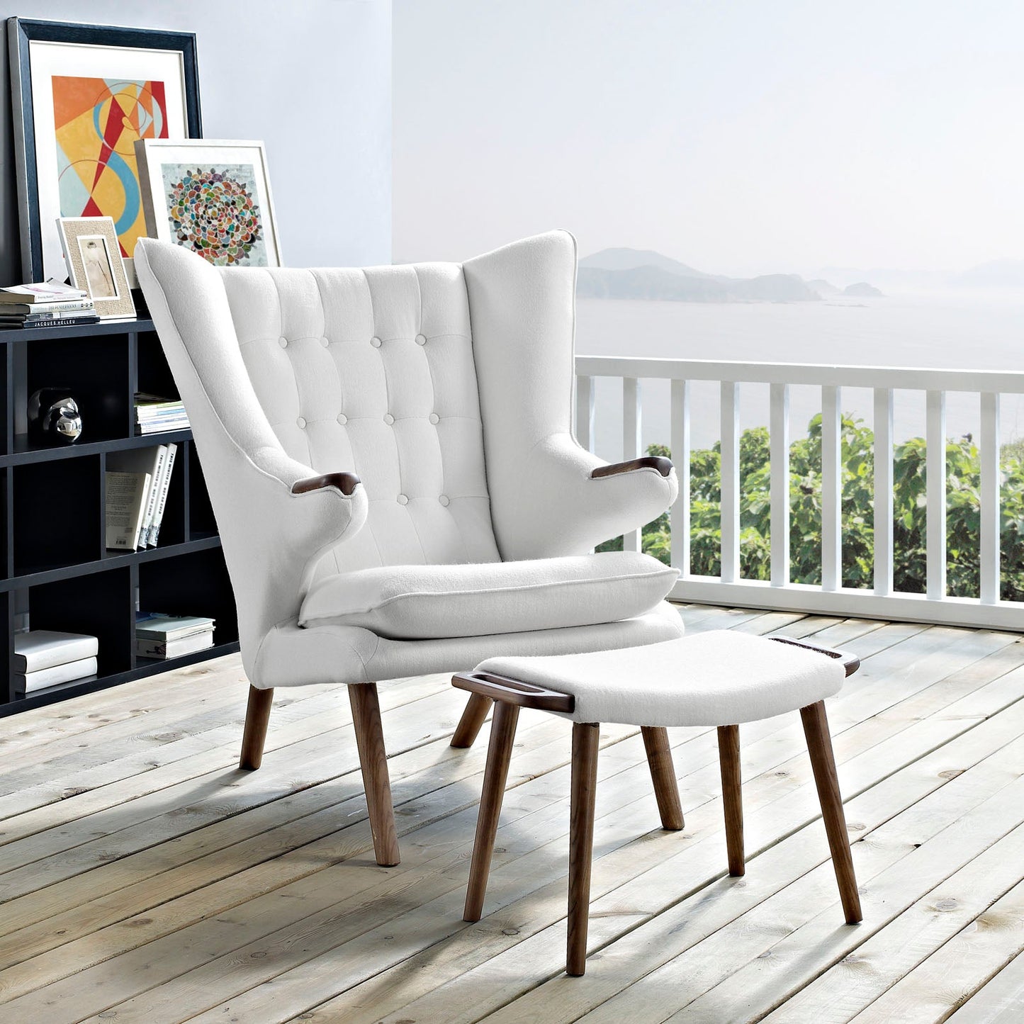 Bear Lounge Chair and Ottoman By Modway - EEI-1444 | Lounge Chairs