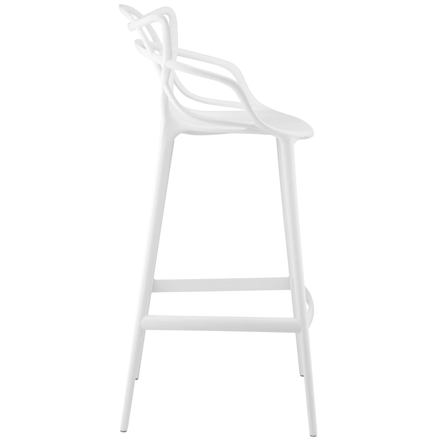 Modway Entangled Bar Stool - White | Bar Stools | 