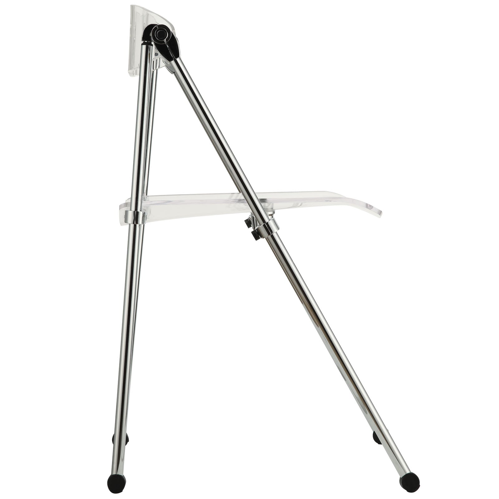 Modway Telescope Folding Chair - Clear | Accent Chairs | Modishstore-2
