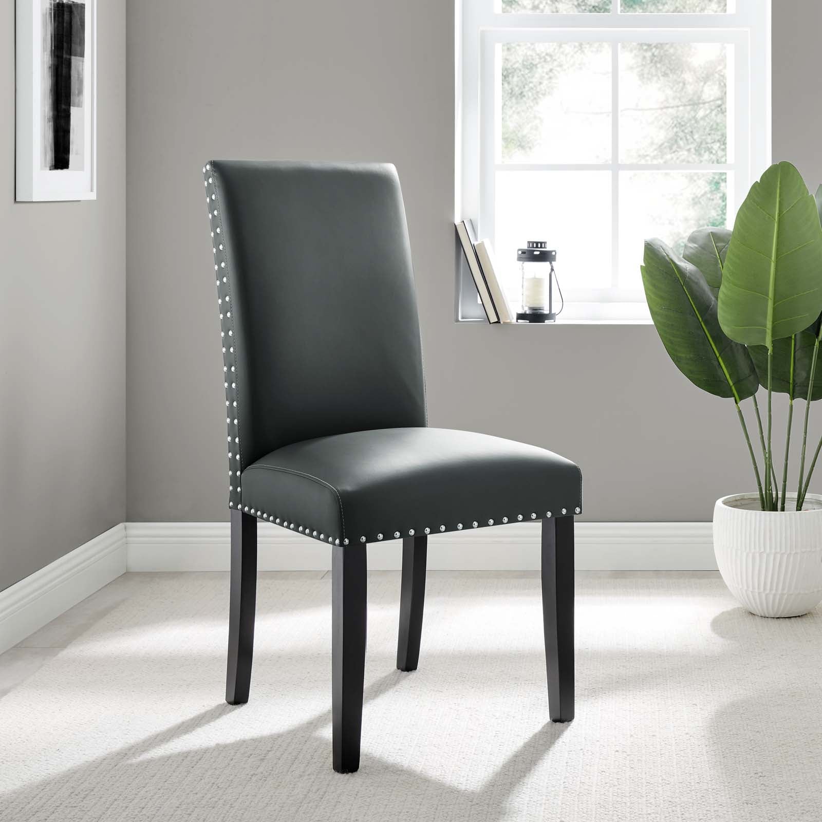 Modway Parcel Dining Vinyl Side Chair | Dining Chairs | Modishstore-12