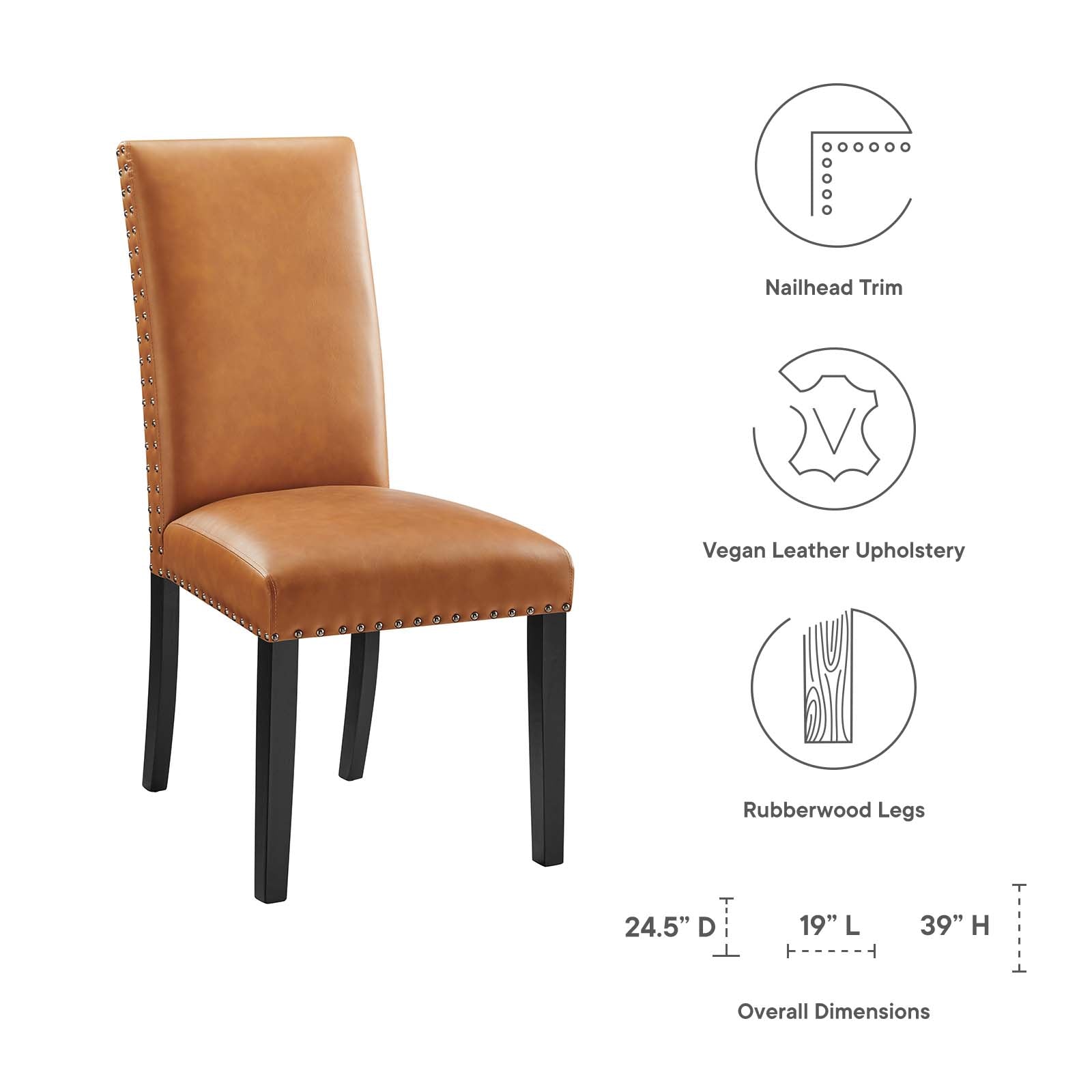 Modway Parcel Dining Vinyl Side Chair | Dining Chairs | Modishstore-27