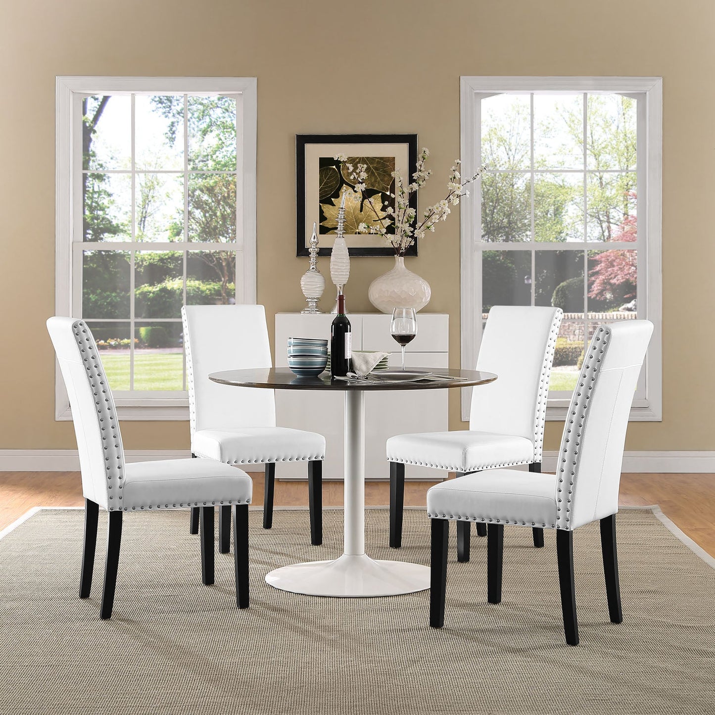 Modway Parcel Dining Vinyl Side Chair | Dining Chairs | Modishstore-3