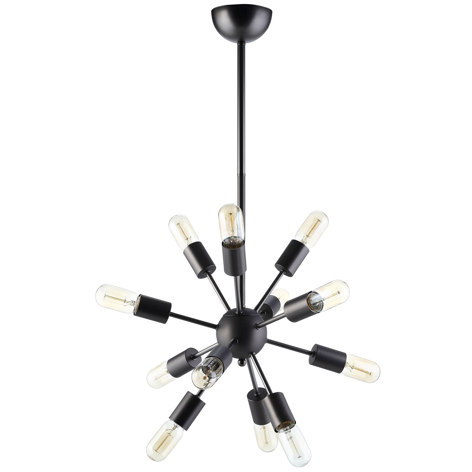 Modway Spectrum Metal Chandelier - Black | Chandeliers | Modishstore-4