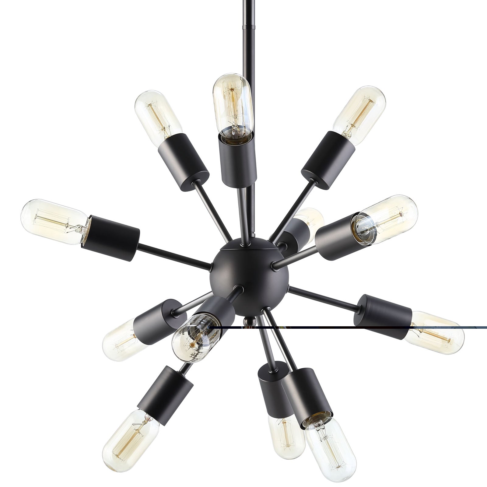 Modway Spectrum Metal Chandelier - Black | Chandeliers | Modishstore-2