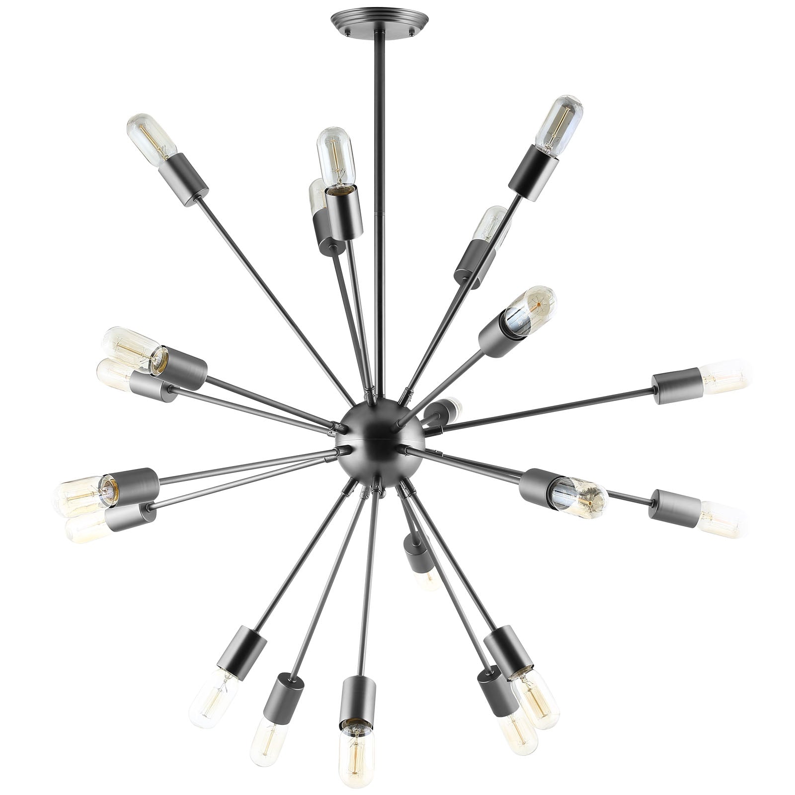 Modway Beam Stainless Steel Chandelier - Black | Chandeliers | 