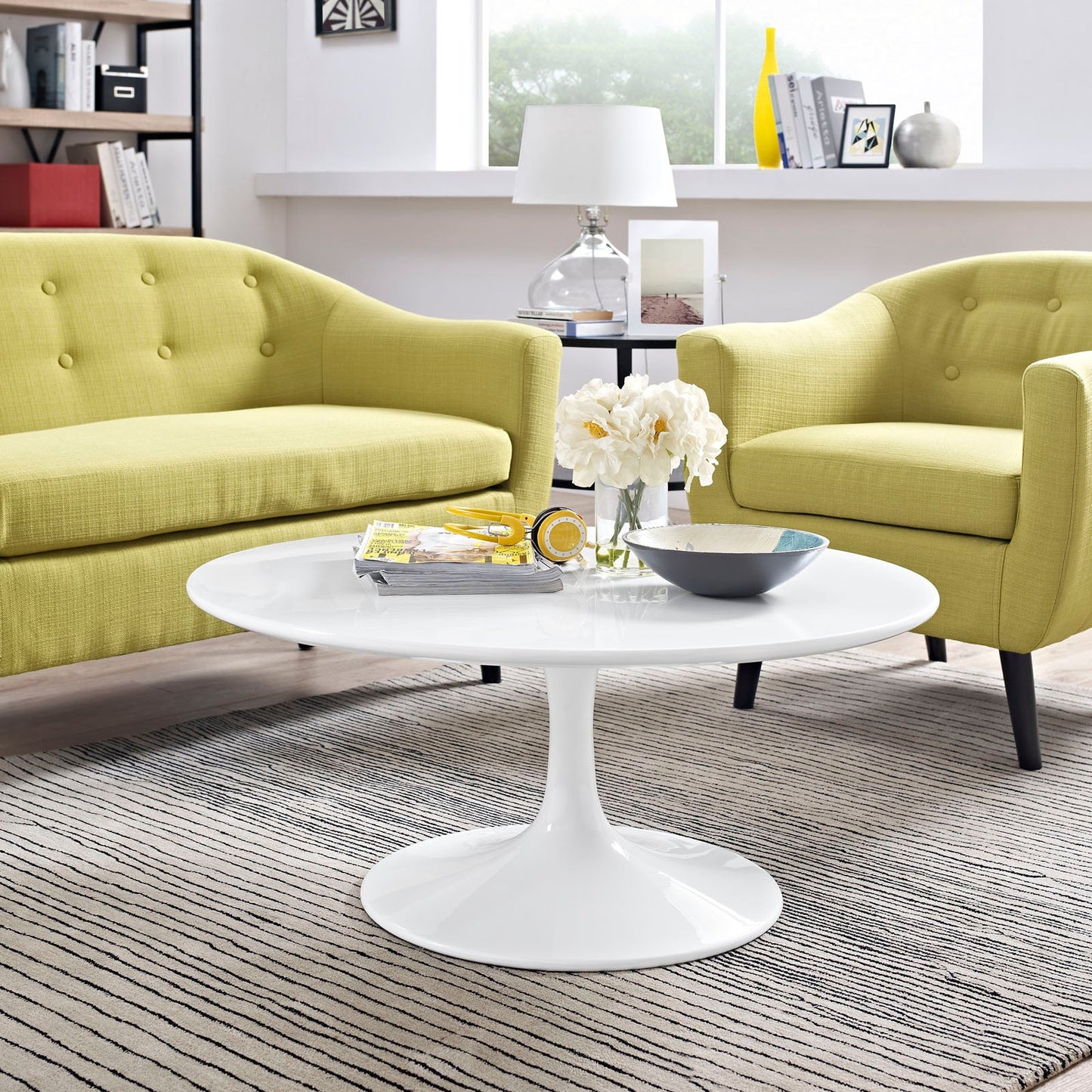Modway Lippa 36" Coffee Table in White | Coffee Tables | Modishstore