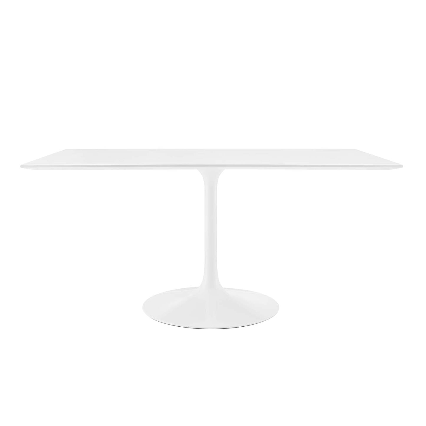 Modway Lippa 60" Rectangle Wood Top Dining Table in White - EEI-1656