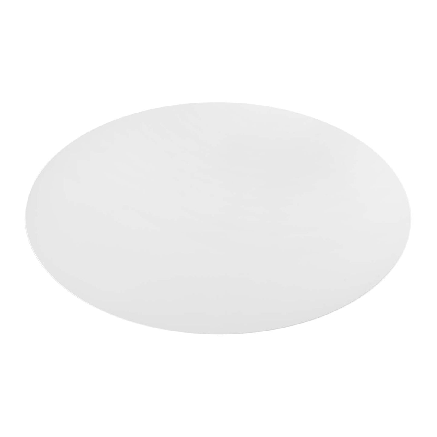 Modway Lippa 78" Oval Wood Top Dining Table in White - EEI-1657