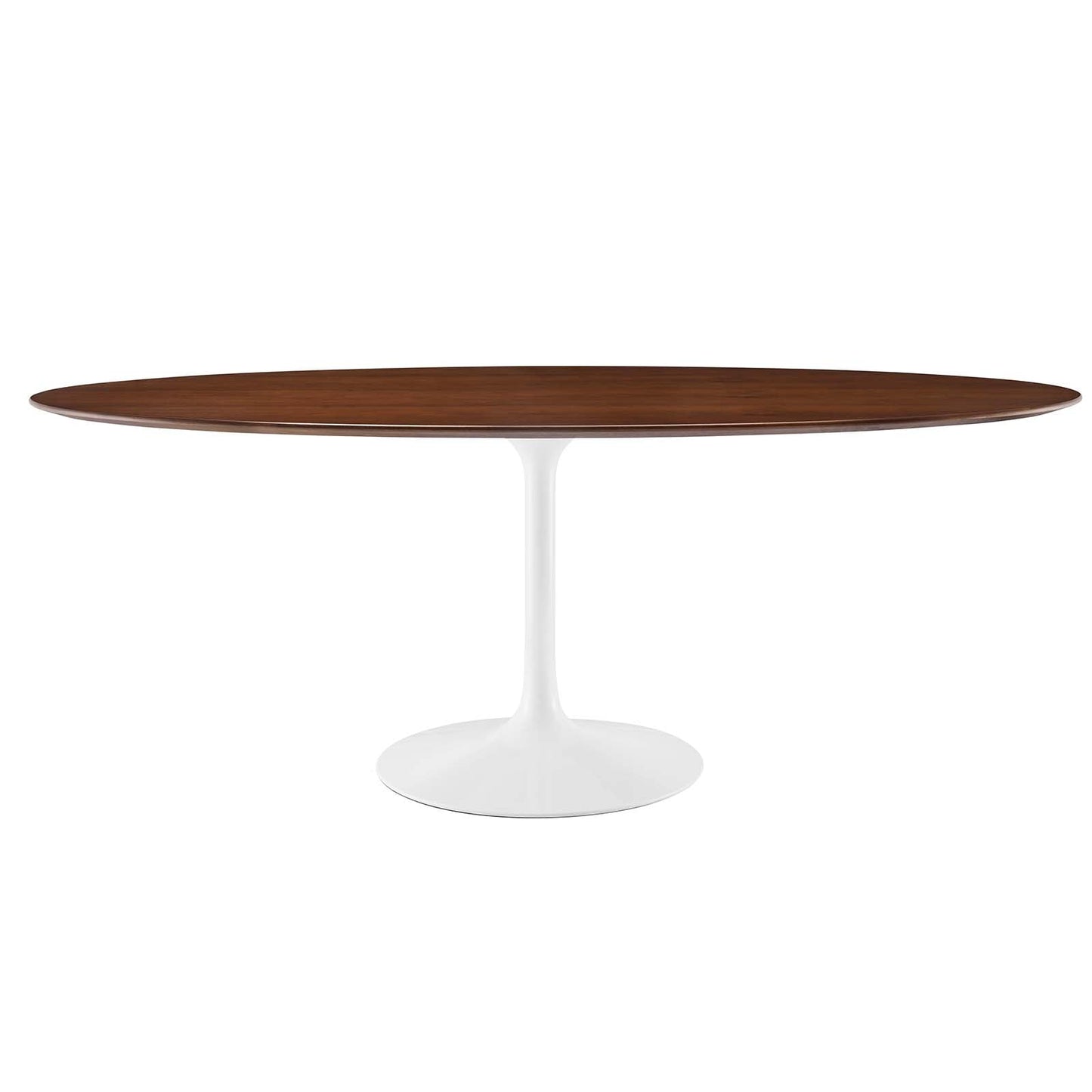 Modway Lippa 78" Oval Wood Dining Table in Walnut - EEI-1661