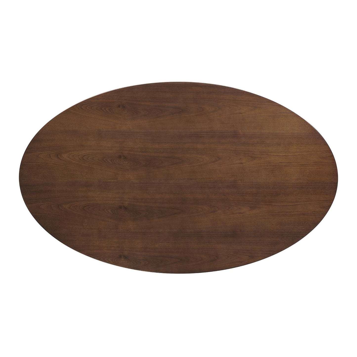 Modway Lippa 78" Oval Wood Dining Table in Walnut - EEI-1661