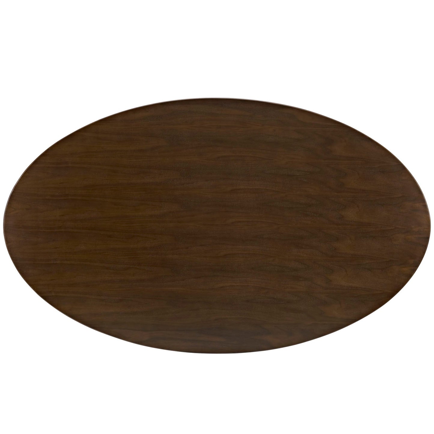 Modway Lippa 78" Oval Wood Dining Table in Walnut | Dining Tables | Modishstore-2