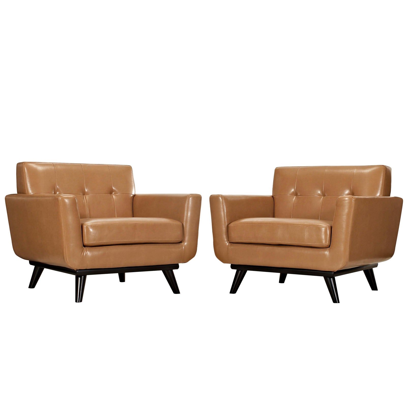 Modway Engage Leather Sofa Set | Sofas | 