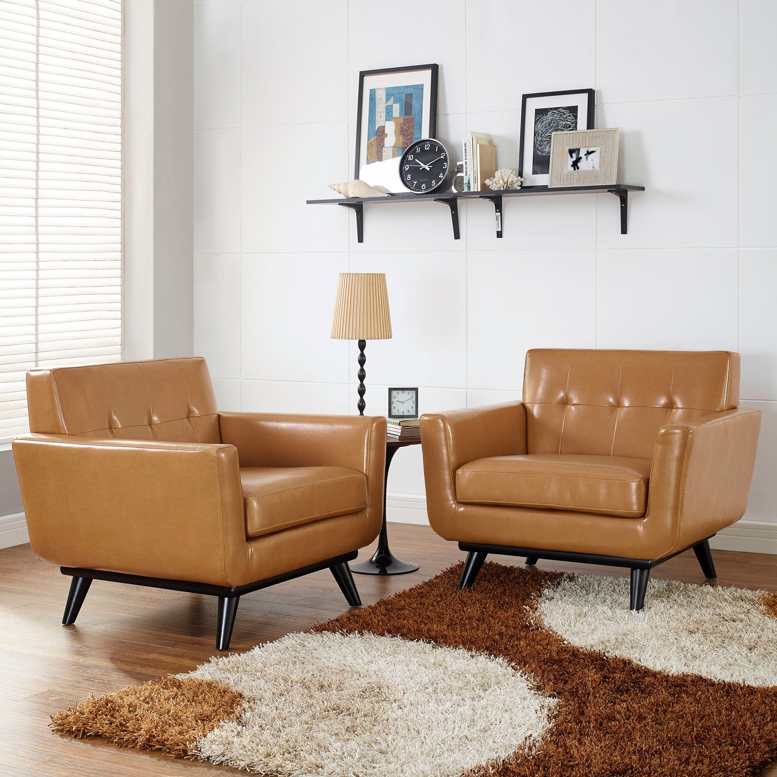 Modway Engage Leather Sofa Set - EEI-1665 | Sofa Set-1