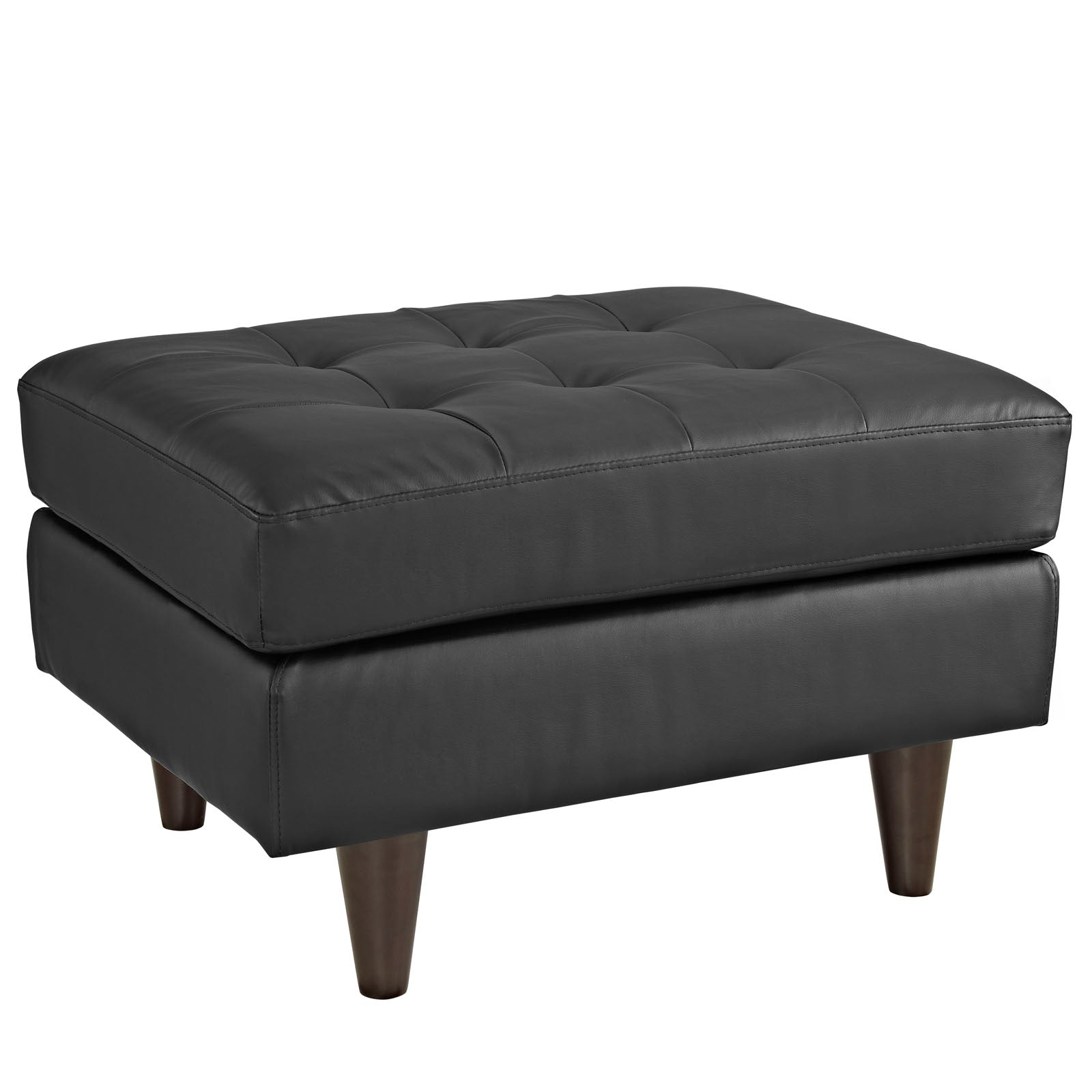 Modway Empress Leather Ottoman | Ottomans | 