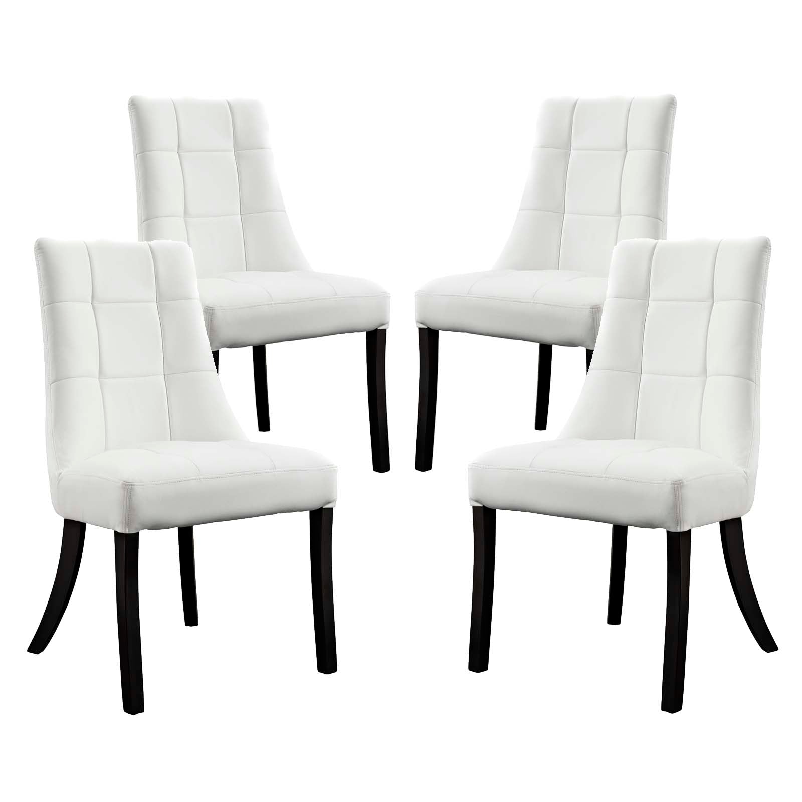 Modway Noblesse Vinyl Dining Chair - Set of 4 | Dining Chairs | Modishstore-9