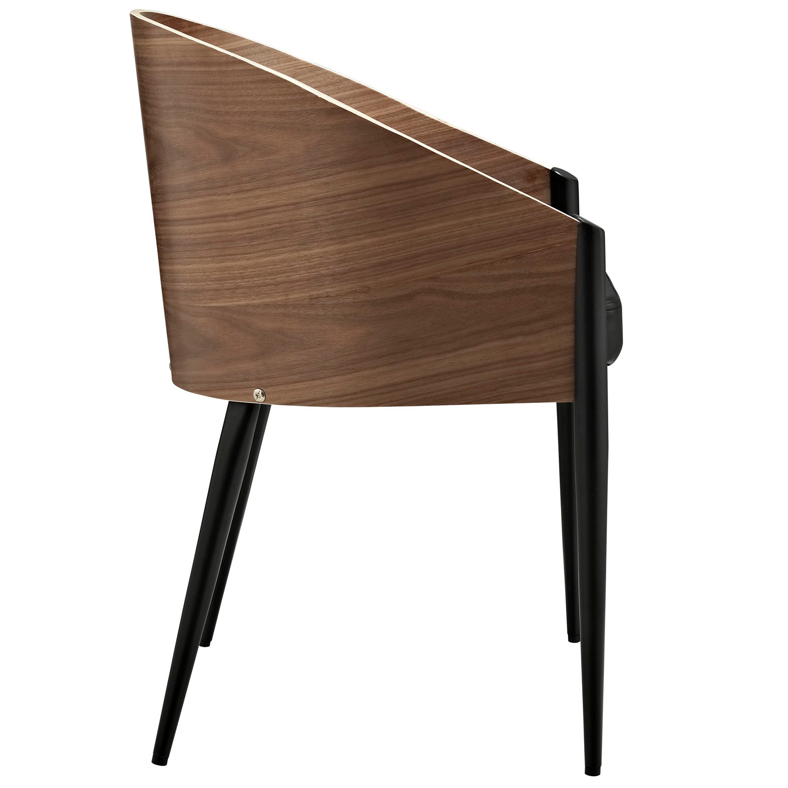 Modway Cooper Dining Chairs Set of 4 - Walnut | Dining Chairs | 