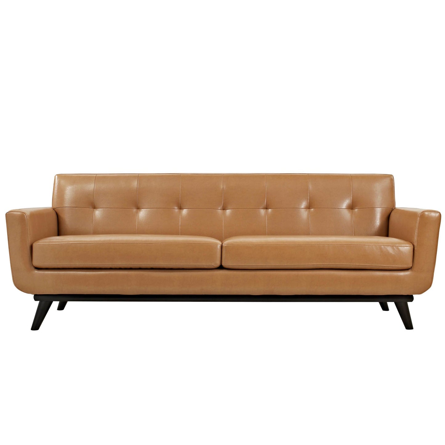 Modway Engage 2 Piece Leather Living Room Set - EEI-1766 | Sofas | 