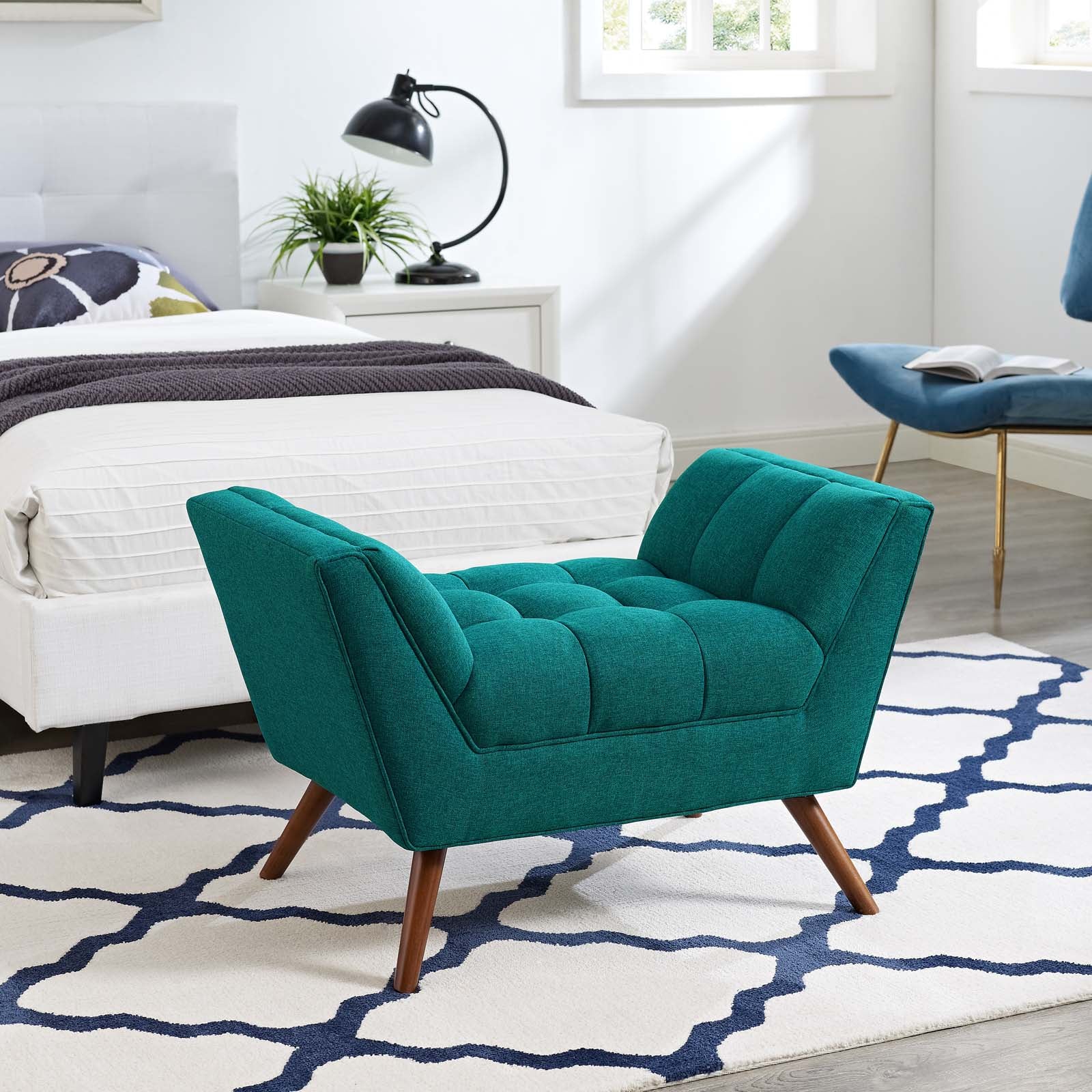 Response Upholstered Fabric Ottoman By Modway - EEI-1791 | Sofas | Modishstore