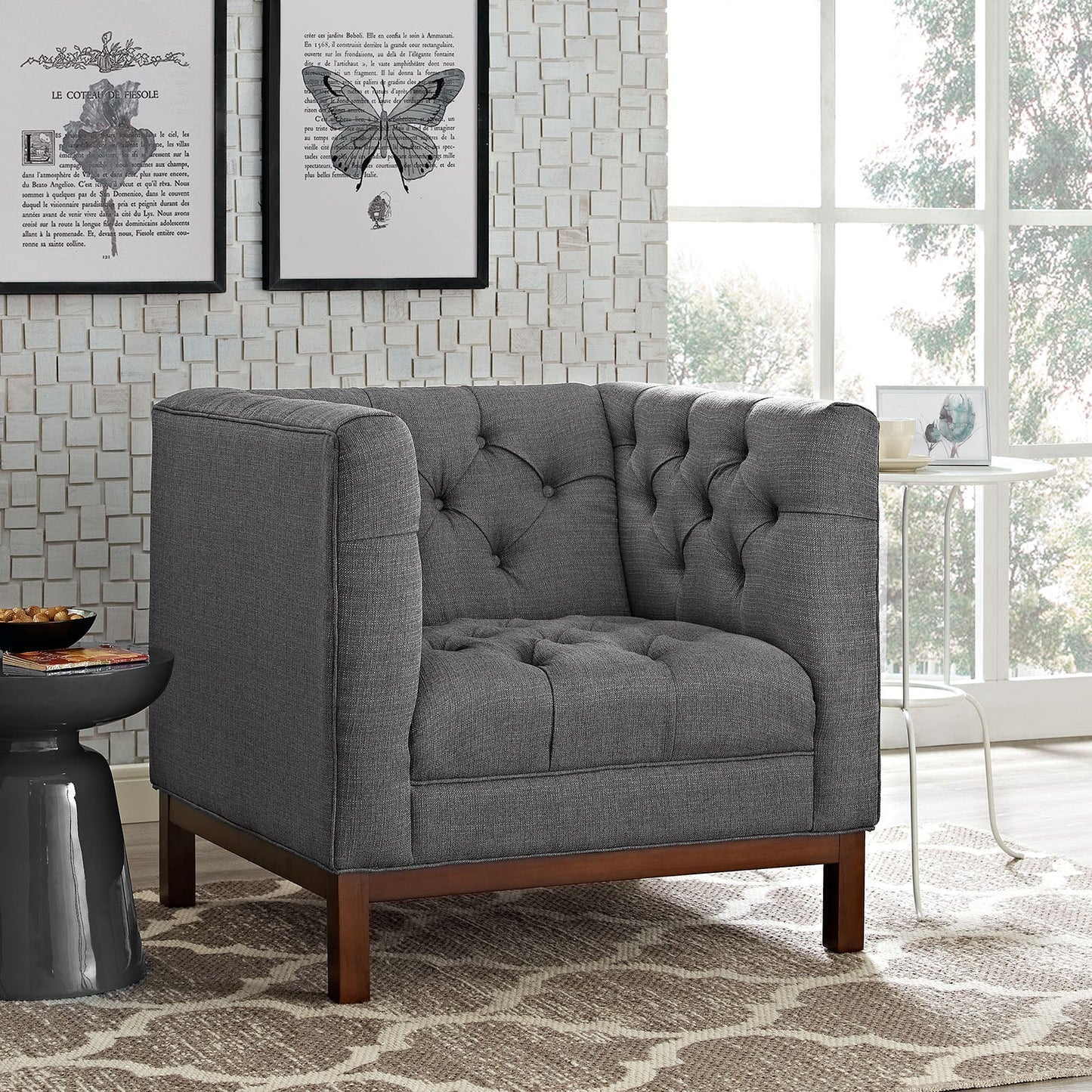 Panache Upholstered Fabric Armchair By Modway - EEI-1801 | Armchairs | Modishstore