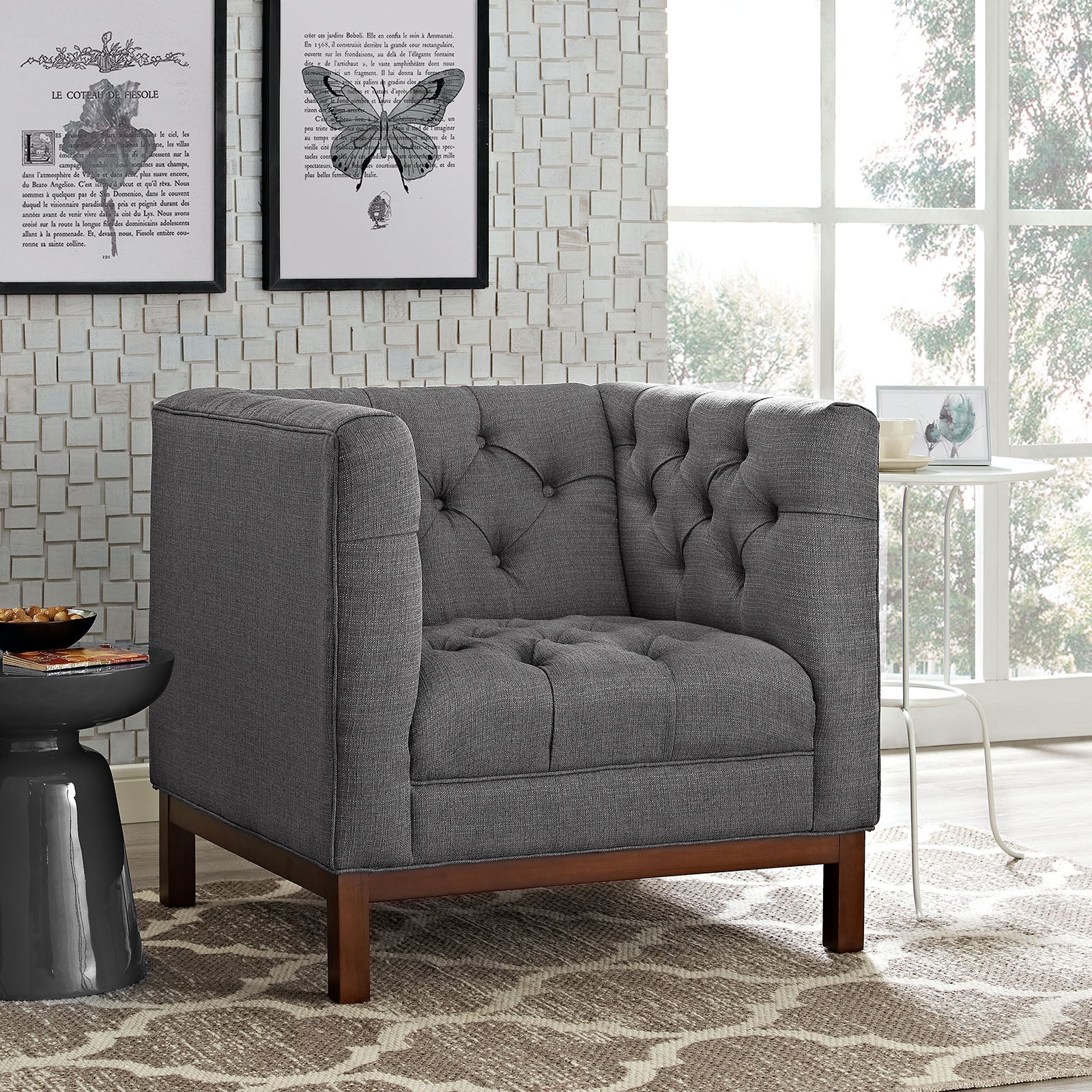 Panache Upholstered Fabric Armchair By Modway - EEI-1801 | Armchairs | Modishstore