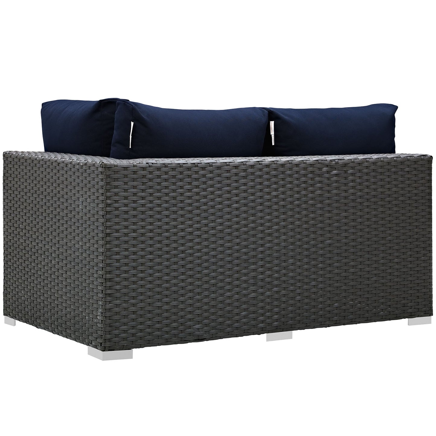 Sojourn Outdoor Patio Sunbrella Right Arm Loveseat By Modway - EEI-1857