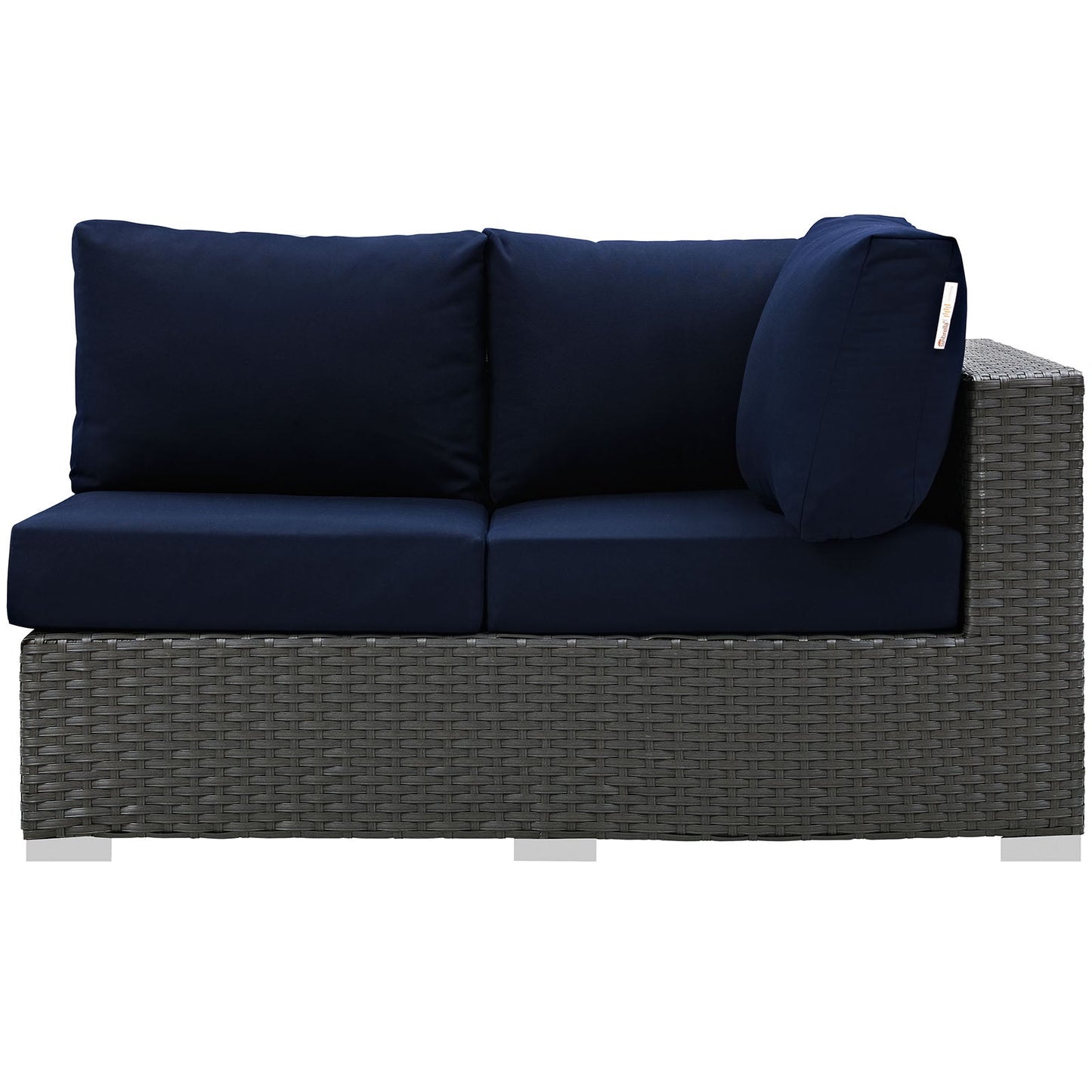 Sojourn Outdoor Patio Sunbrella Right Arm Loveseat By Modway - EEI-1857