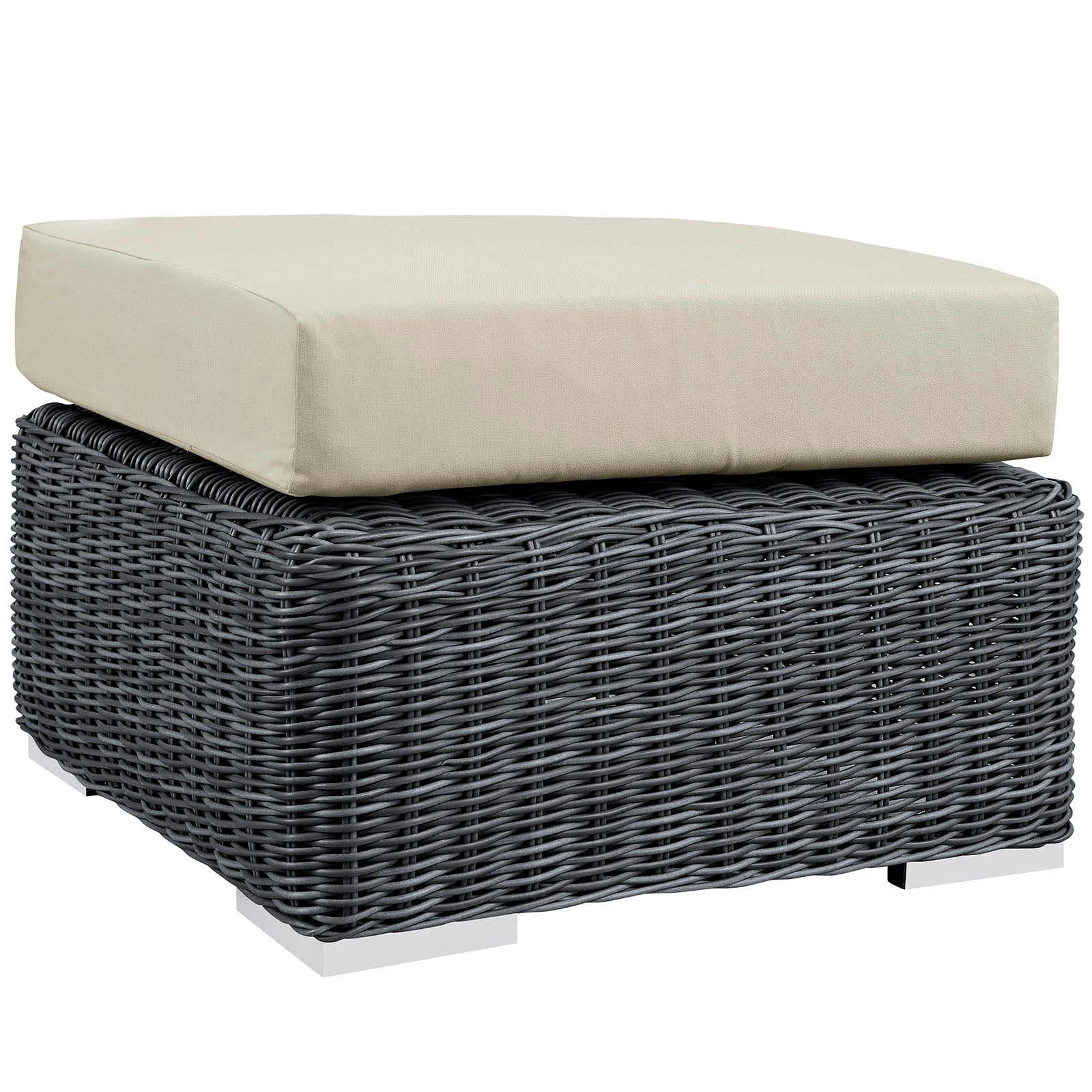 Summon Outdoor Patio Sunbrella Ottoman By Modway - EEI-1869 | Outdoor Ottomans | Modishstore - 2