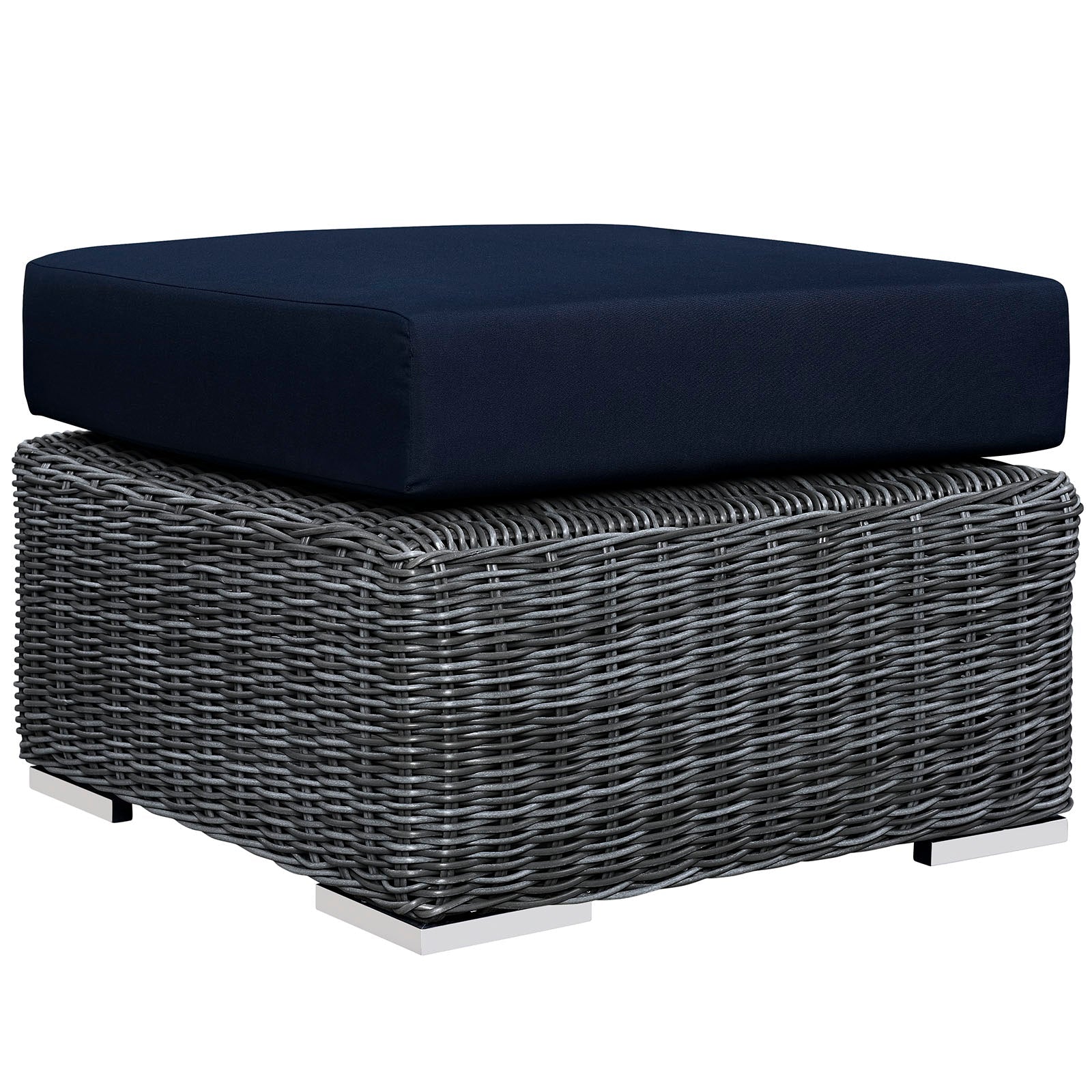 Summon Outdoor Patio Sunbrella Ottoman By Modway - EEI-1869 | Outdoor Ottomans | Modishstore - 7