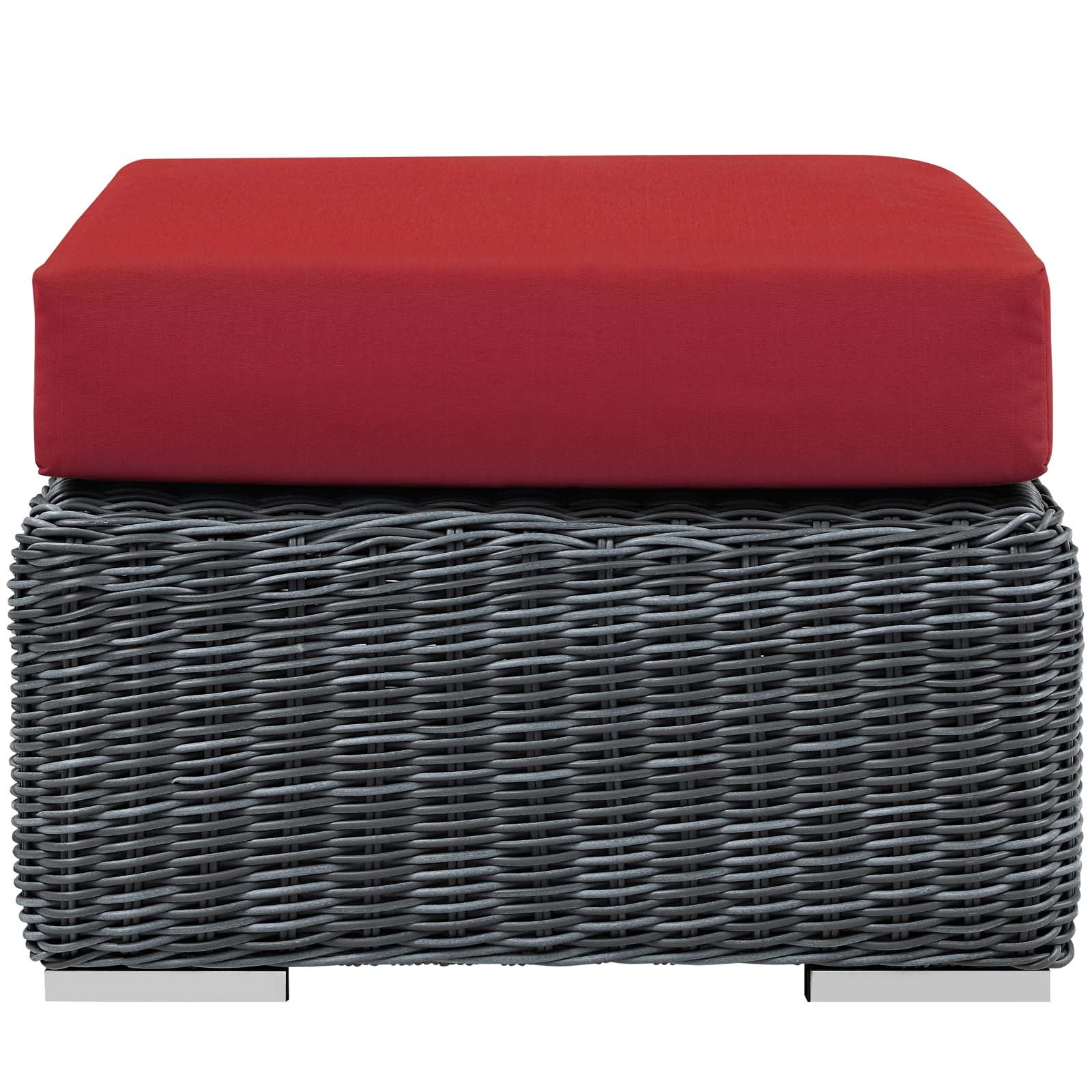 Summon Outdoor Patio Sunbrella Ottoman By Modway - EEI-1869 | Outdoor Ottomans | Modishstore - 11