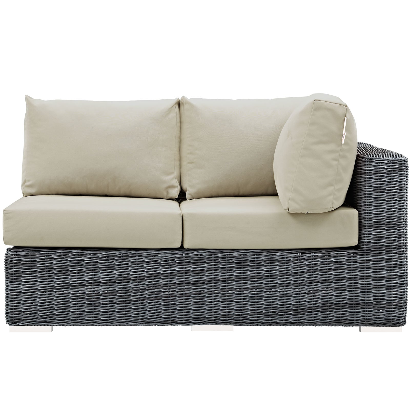 Modway Summon Outdoor Patio Right Arm Loveseat | Outdoor Sofas, Loveseats & Sectionals | Modishstore-4