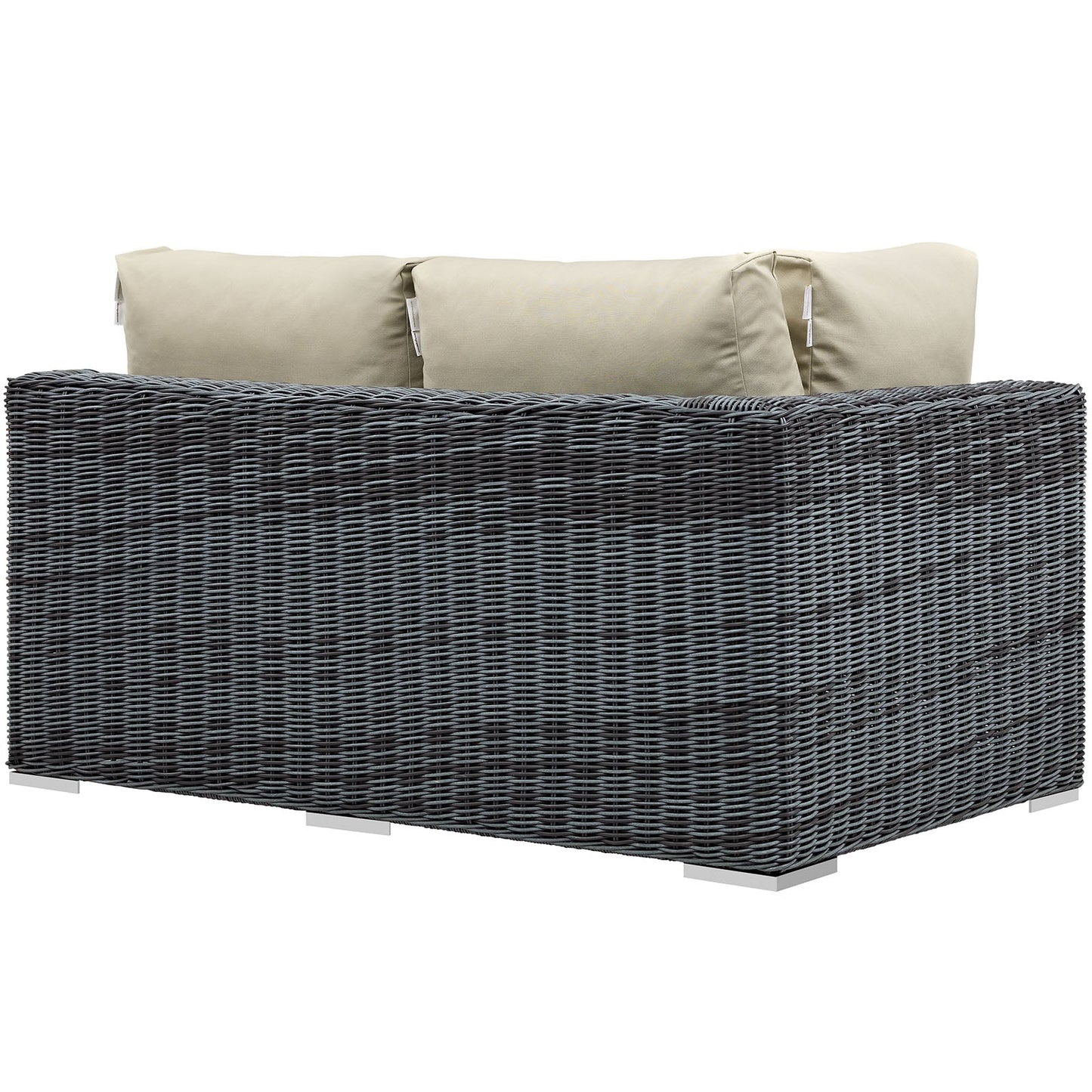 Summon Outdoor Patio Sunbrella® Left Arm Loveseat By Modway - EEI-1872