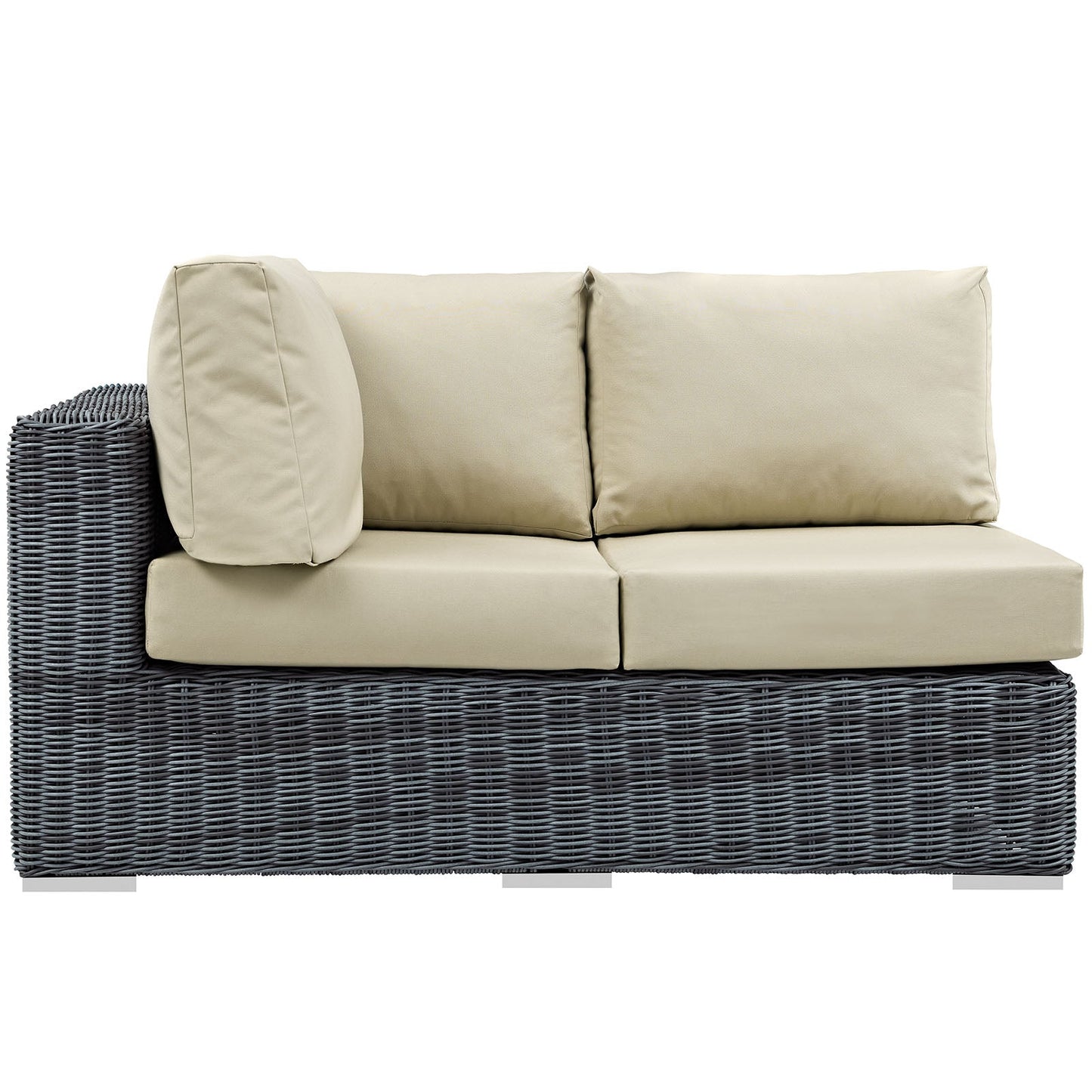 Summon Outdoor Patio Sunbrella® Left Arm Loveseat By Modway - EEI-1872