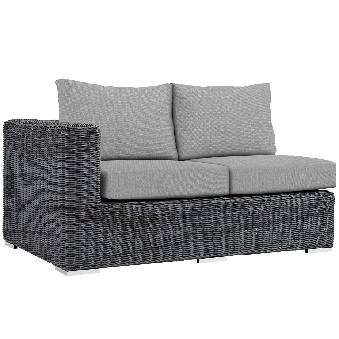 Summon Outdoor Patio Sunbrella® Left Arm Loveseat By Modway | Outdoor Sofas, Loveseats & Sectionals | Modishstore-6