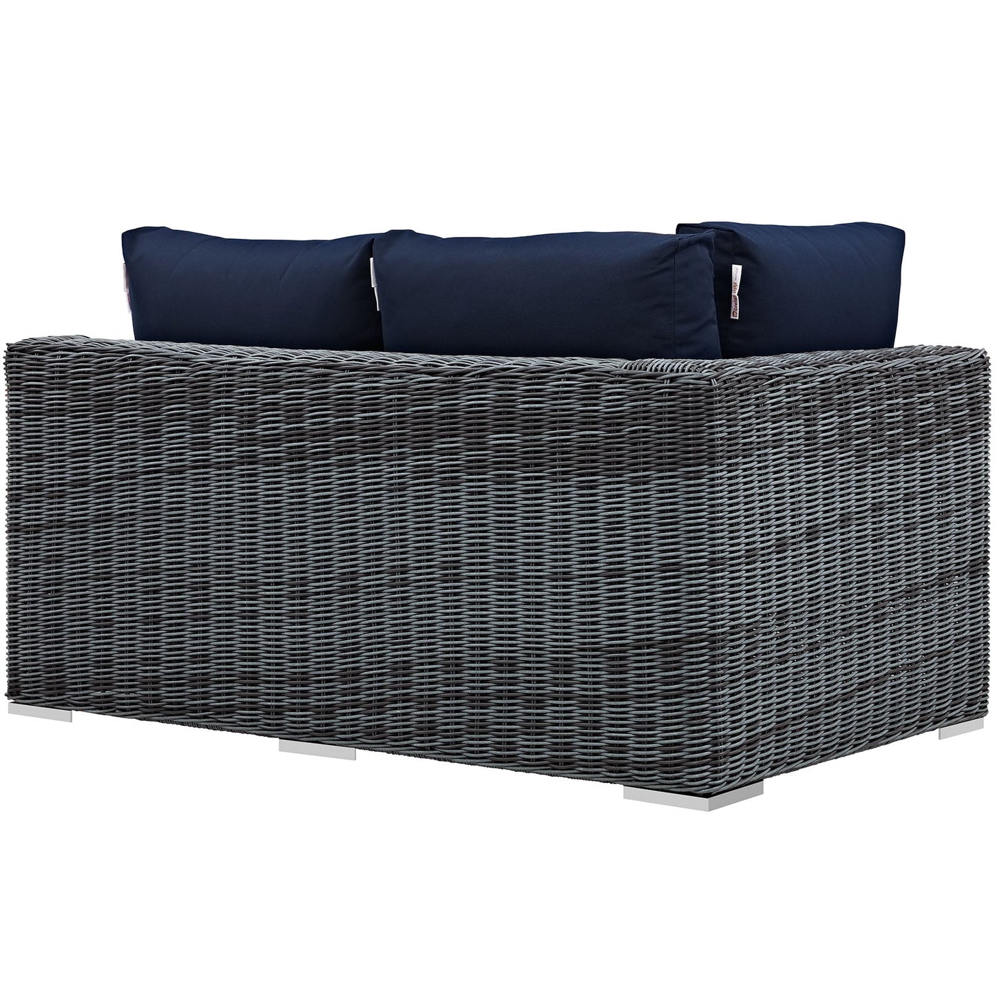 Summon Outdoor Patio Sunbrella® Left Arm Loveseat By Modway - EEI-1872